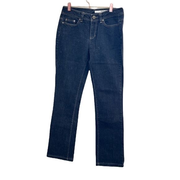 DKNY Petites Straight Leg Dark Wash Jeans - Picture 1 of 4